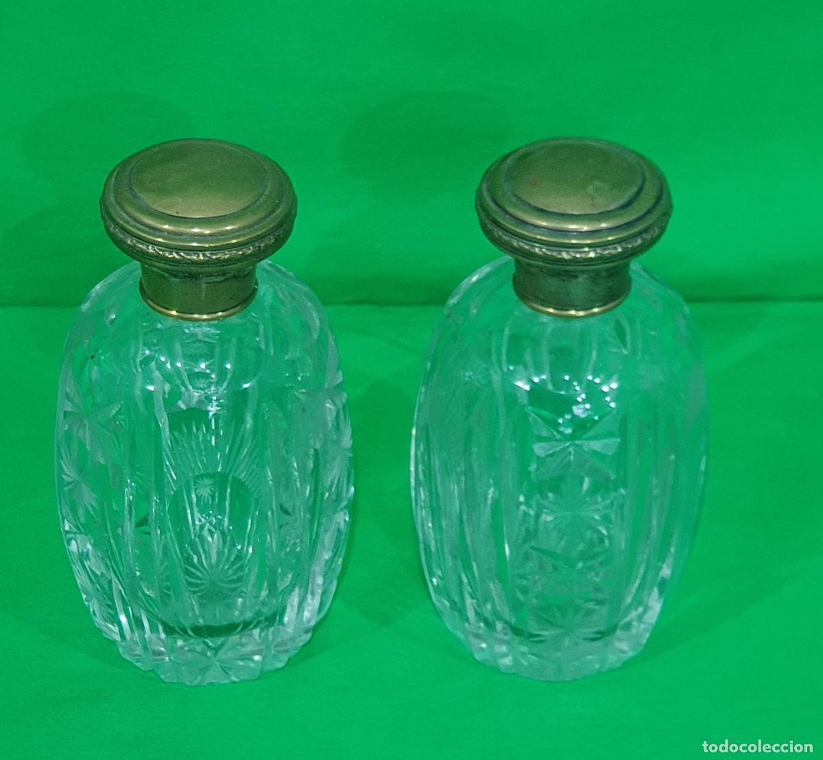Antig&uuml;edades: -Perfumeros de cristal tallado - Foto 1