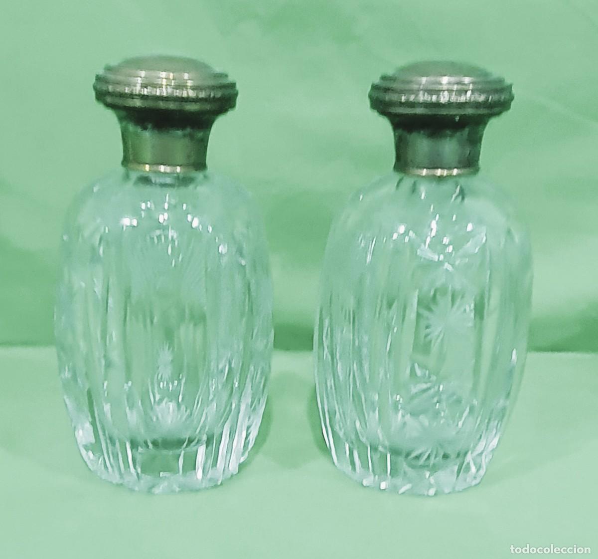 Antig&uuml;edades: -Perfumeros de cristal tallado - Foto 2