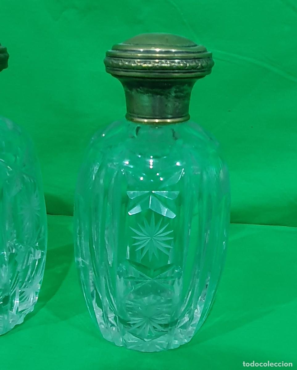 Antig&uuml;edades: -Perfumeros de cristal tallado - Foto 3