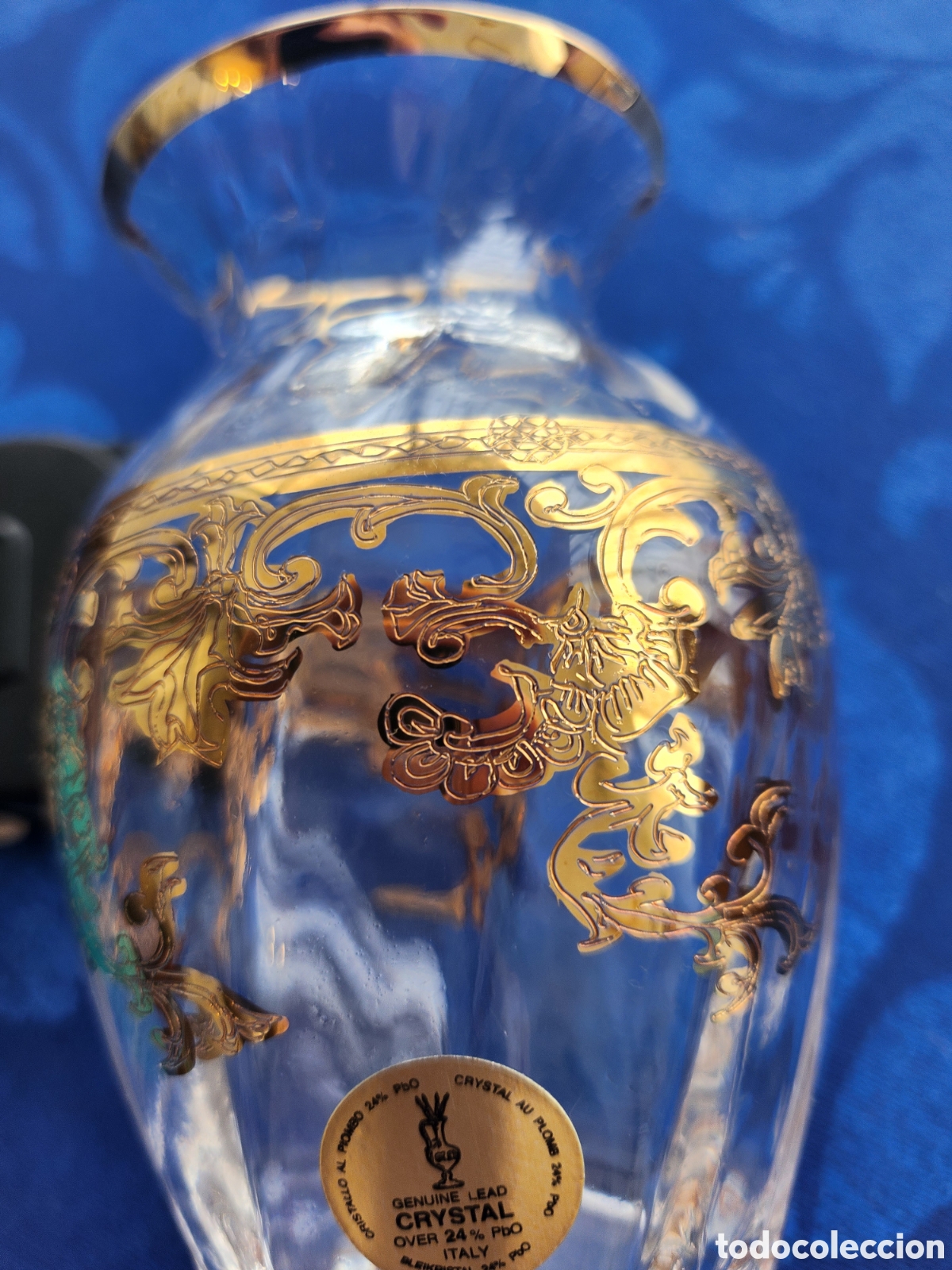 Antig&uuml;edades: Jarron de cristal plomado - Foto 2