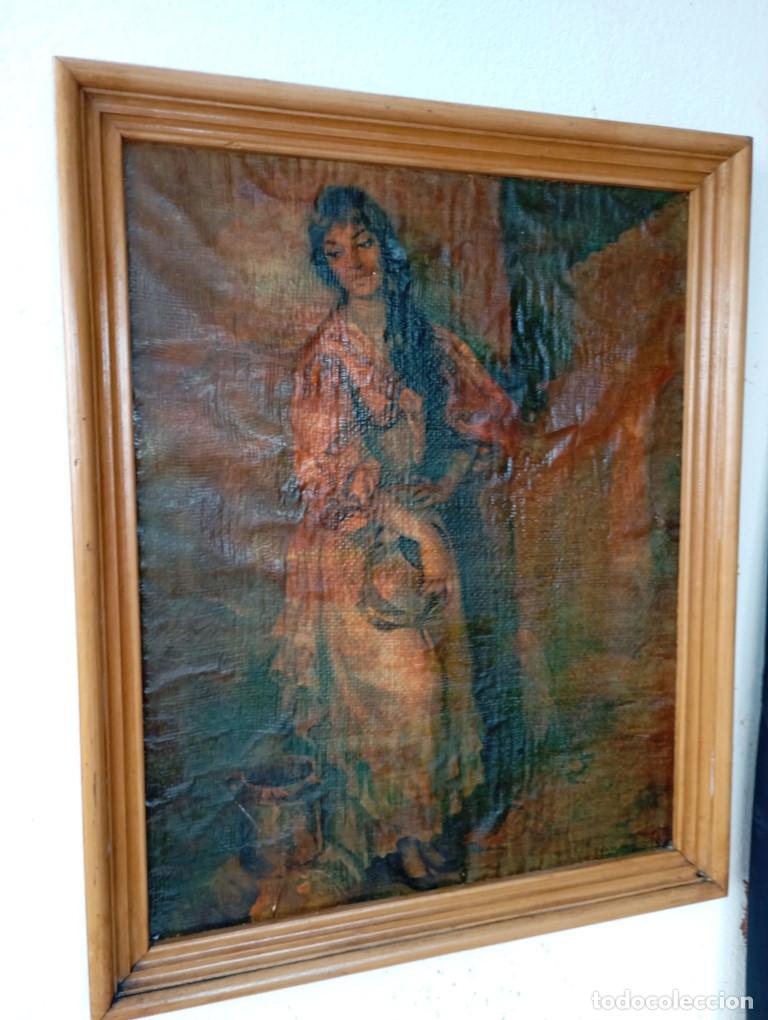 Antig&uuml;edades: cuadro lamina antigua con marco - Foto 1