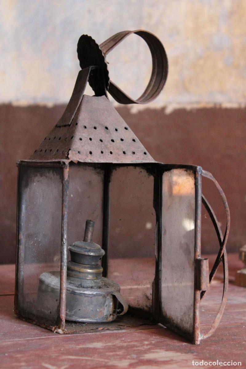 Antig&uuml;edades: FAROL ANTIGUO 21 cm x 10 cm - Foto 1