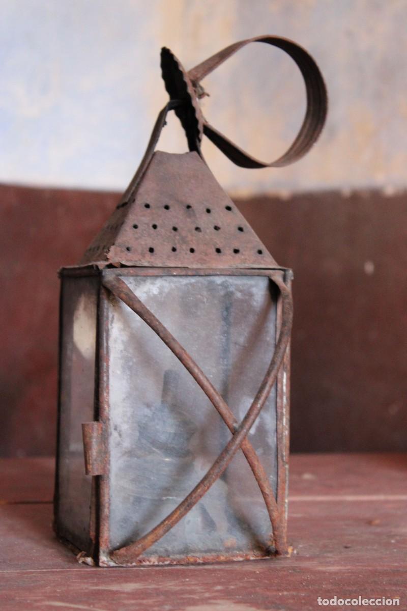 Antig&uuml;edades: FAROL ANTIGUO 21 cm x 10 cm - Foto 2
