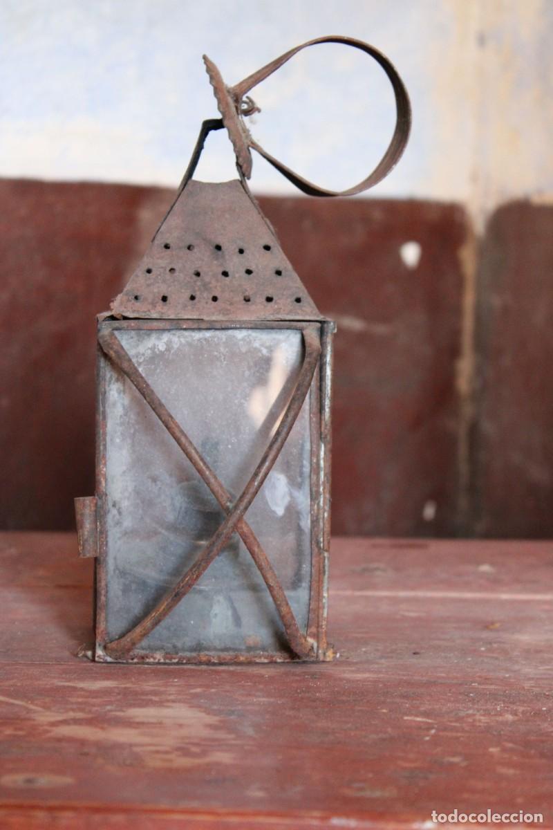 Antig&uuml;edades: FAROL ANTIGUO 21 cm x 10 cm - Foto 4