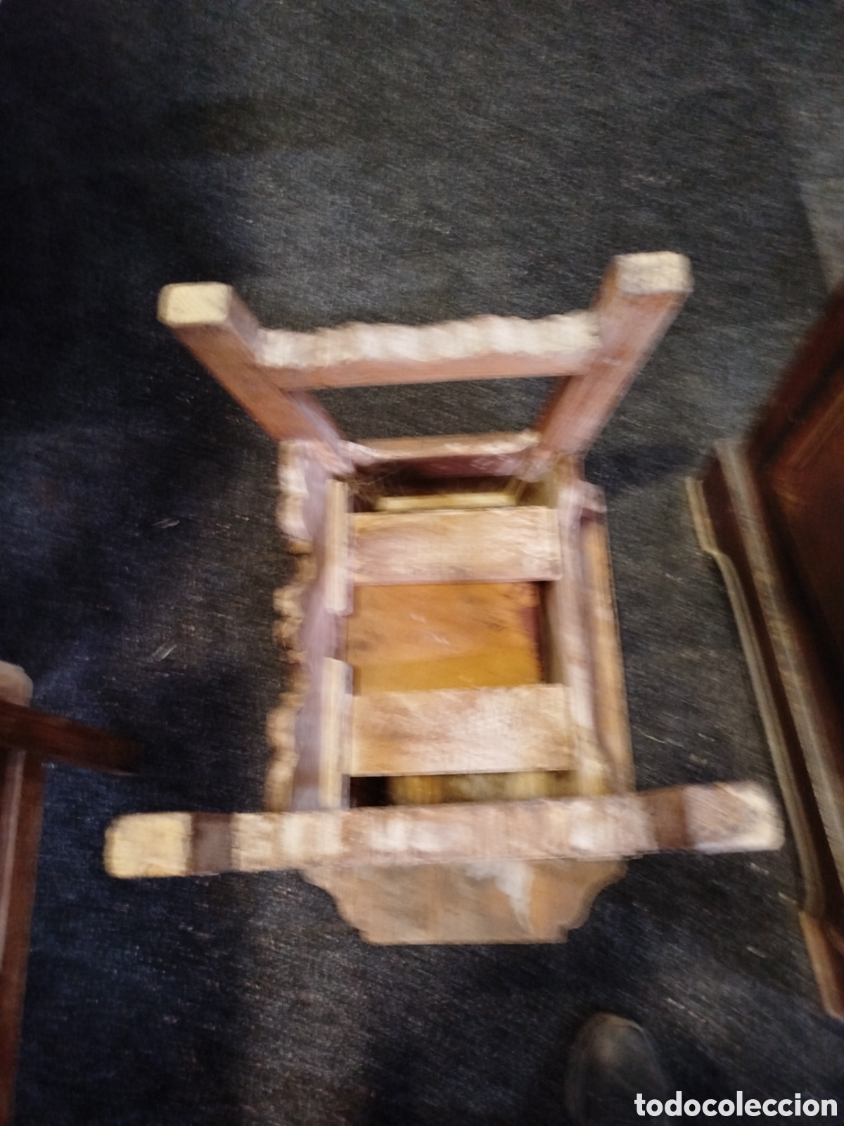 Antig&uuml;edades: Mesa tocinera auxiliar con caj&oacute;n de un bargue&ntilde;o - Foto 13
