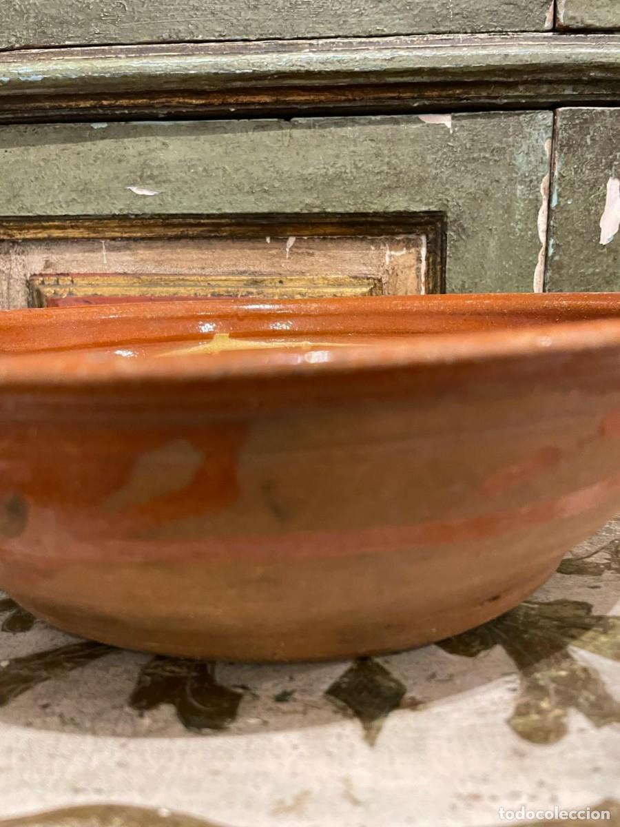 Antig&uuml;edades: LEBRILLO ANTIG&Uuml;O DE BARRO ESMALTADO - Foto 3