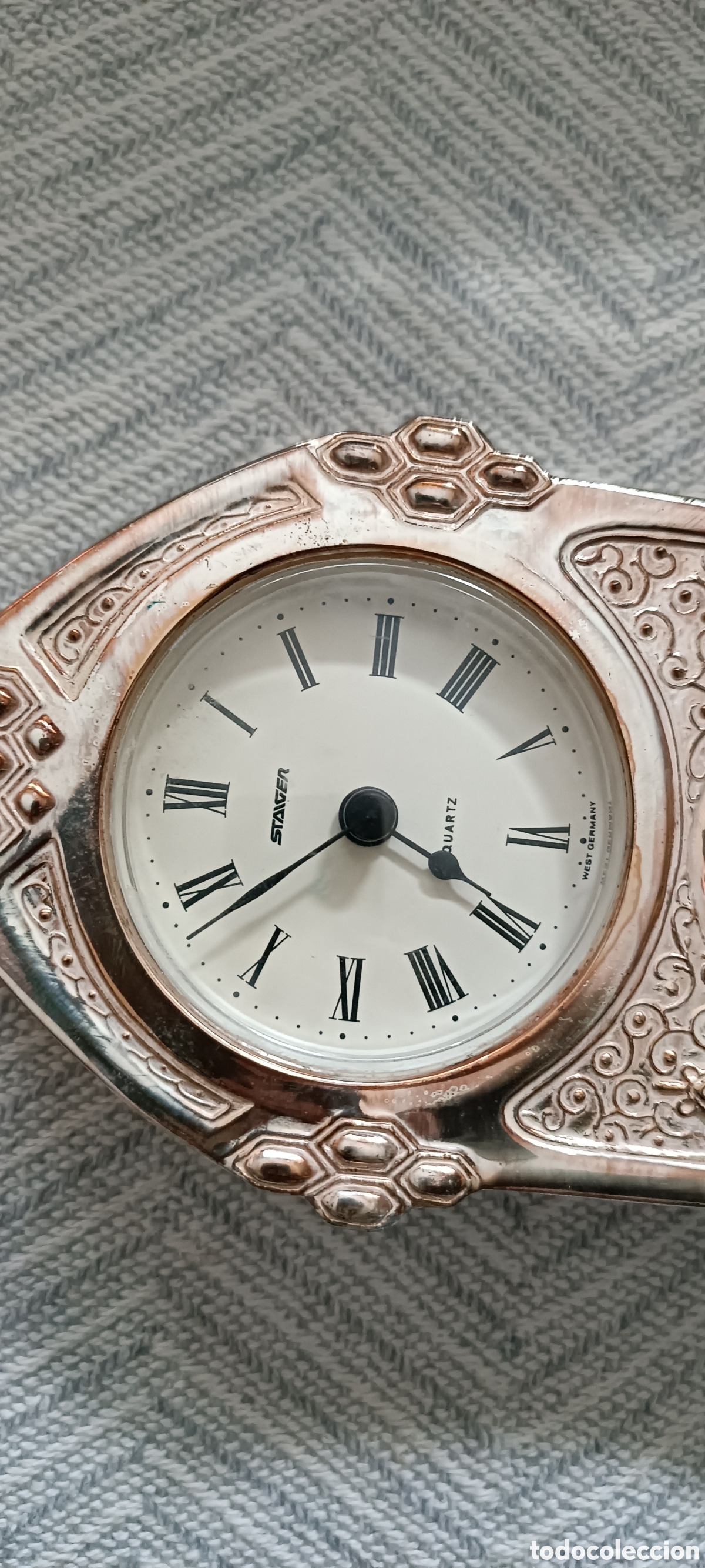 Antig&uuml;edades: Reloj de sobremesa STAIGER, METAL - Foto 4