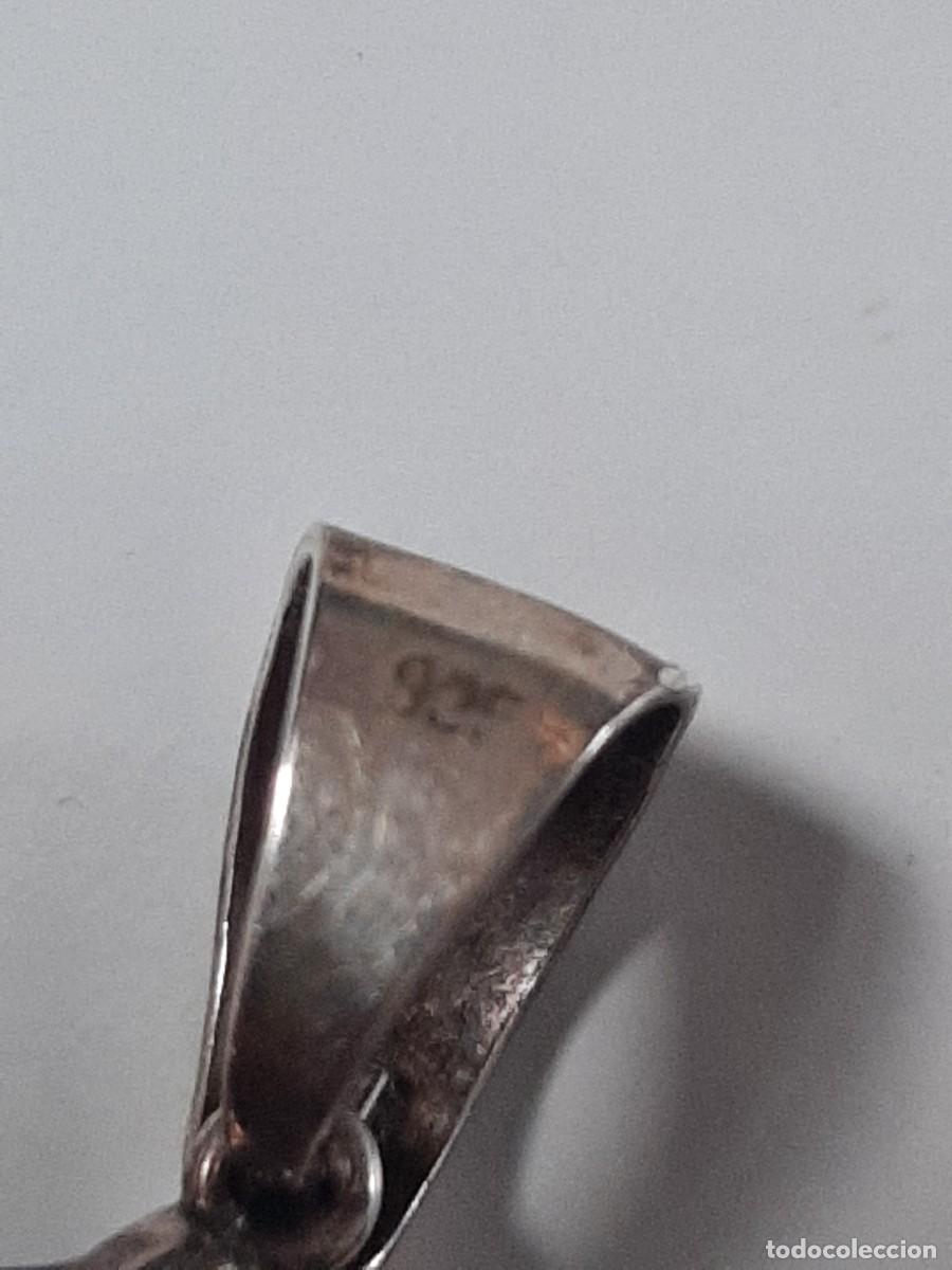 Antig&uuml;edades: Colgante plata y ambar - Foto 3