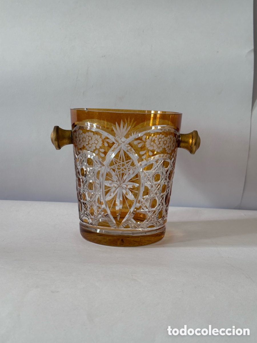Antig&uuml;edades: Cubitera Cristal de Bohemia - Foto 2