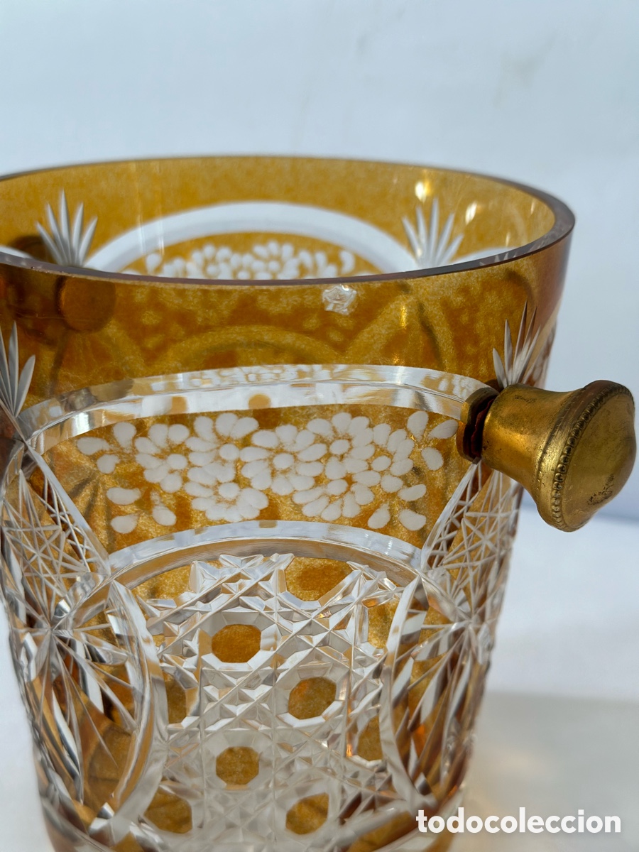 Antig&uuml;edades: Cubitera Cristal de Bohemia - Foto 7