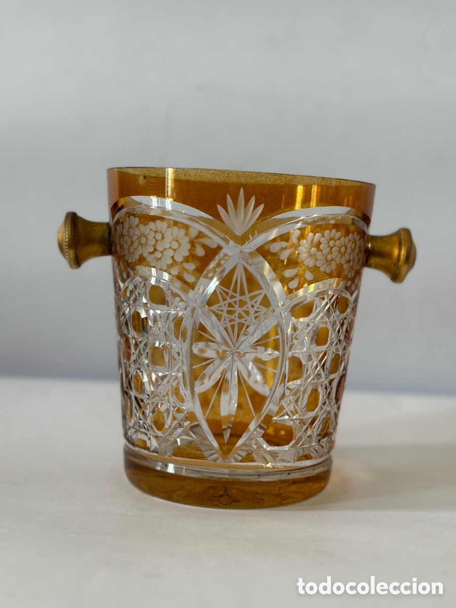 Antig&uuml;edades: Cubitera Cristal de Bohemia - Foto 10