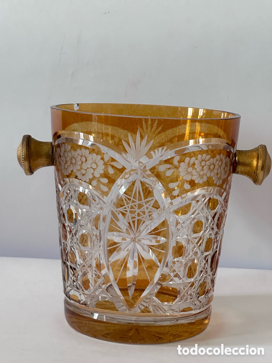 Antig&uuml;edades: Cubitera Cristal de Bohemia - Foto 1