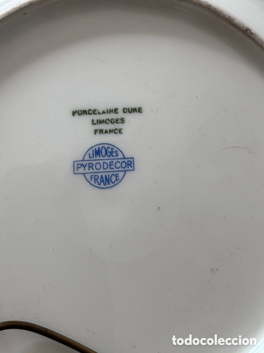 Antig&uuml;edades: Plato Limoges Dure Pyrodecor - Foto 2