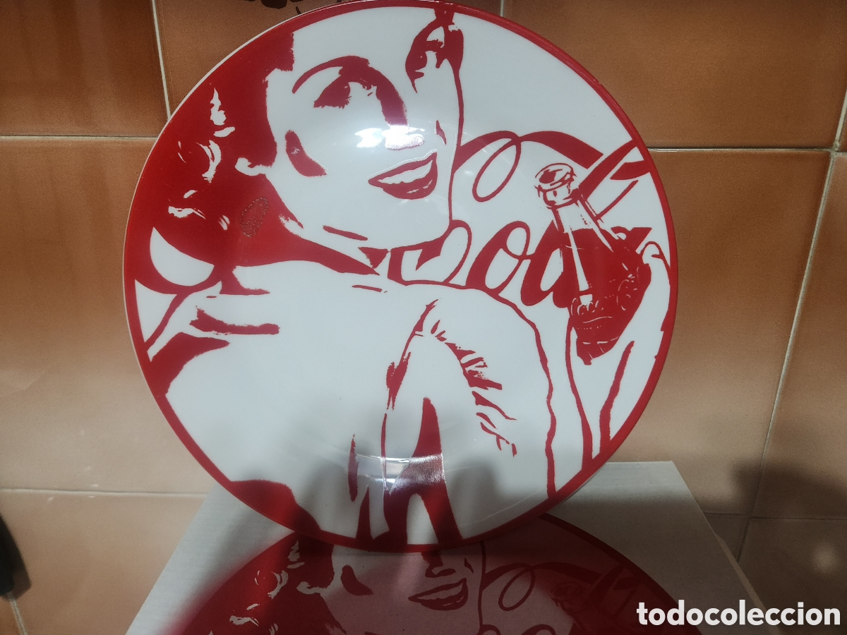 Antig&uuml;edades: Lote de 7 platos de Coca-Cola - Foto 2
