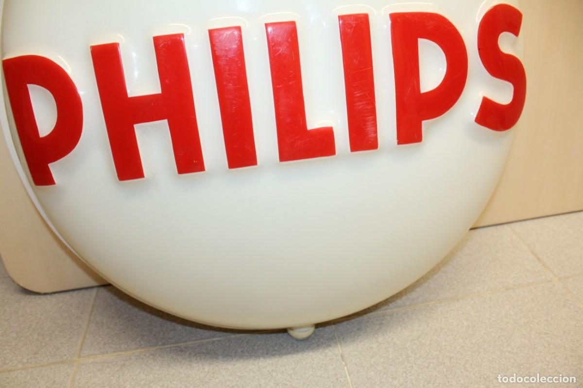 Antig&uuml;edades: ANTIGUO LUMINOSO BOMBILLA PHILIPS - Foto 8
