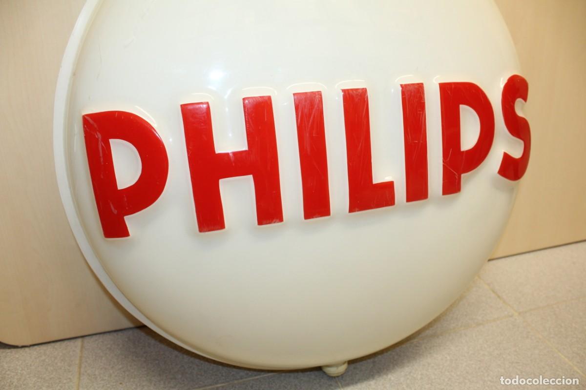 Antig&uuml;edades: ANTIGUO LUMINOSO BOMBILLA PHILIPS - Foto 12