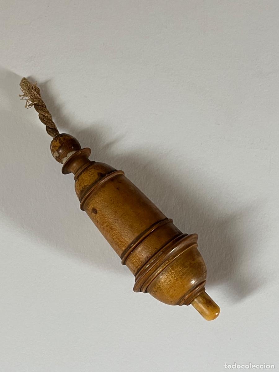 Antig&uuml;edades: ANTIGUO INTERRUPTOR DE MADERA TORNEADA. - Foto 2