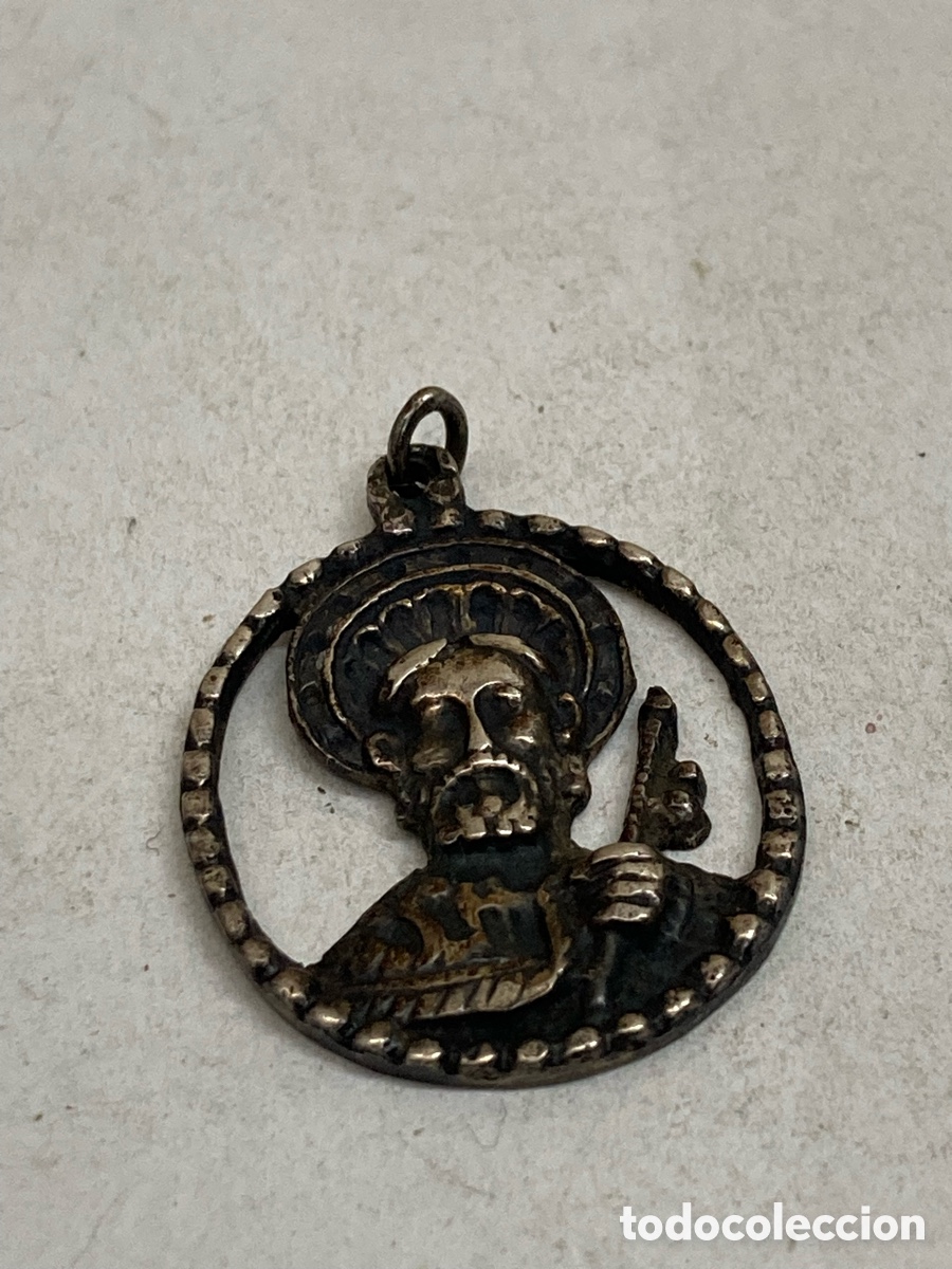 Antig&uuml;edades: Medalla de plata religiosa C332 - Foto 1
