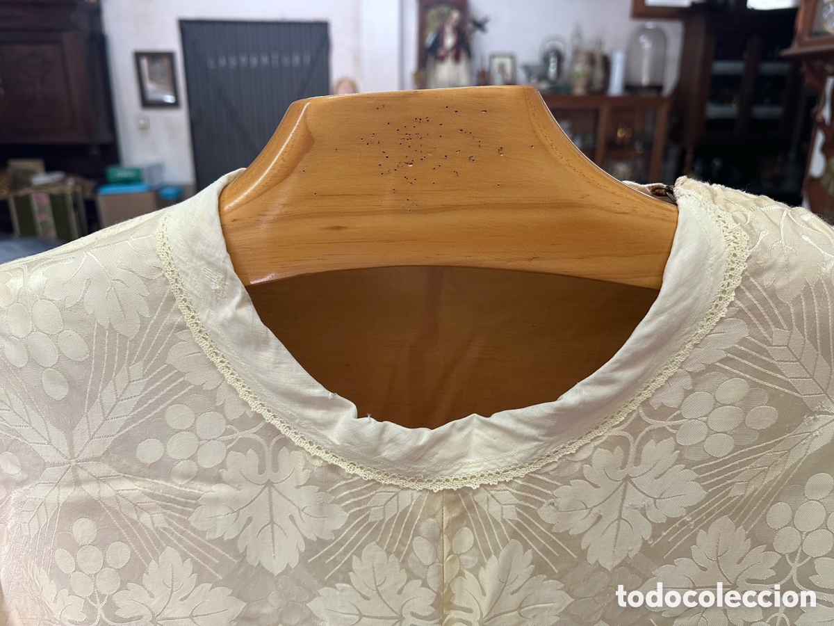 Antig&uuml;edades: CASULLA RELIGIOSA EN SEDA DE DAMASCO. - Foto 4