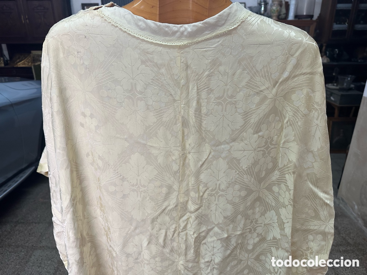 Antig&uuml;edades: CASULLA RELIGIOSA EN SEDA DE DAMASCO. - Foto 6