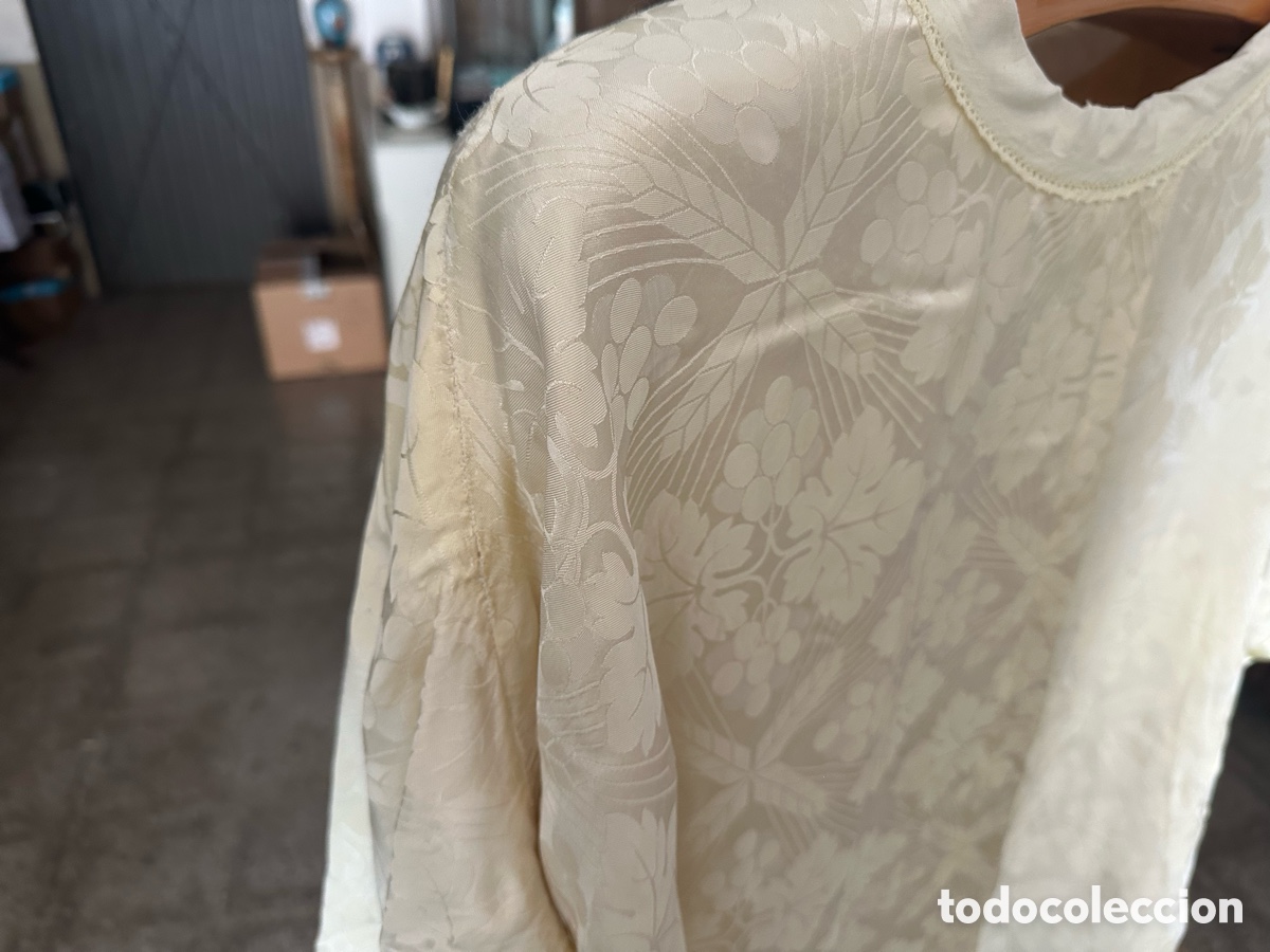 Antig&uuml;edades: CASULLA RELIGIOSA EN SEDA DE DAMASCO. - Foto 10
