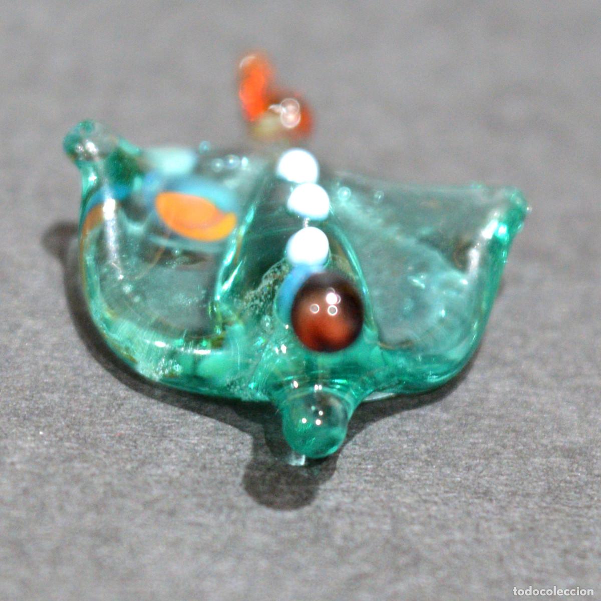 Antig&uuml;edades: FIGURA CRISTAL DE MURANO MINIATURA MANTARRAYA - Foto 3