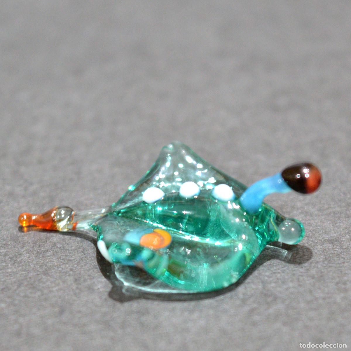 Antig&uuml;edades: FIGURA CRISTAL DE MURANO MINIATURA MANTARRAYA - Foto 4