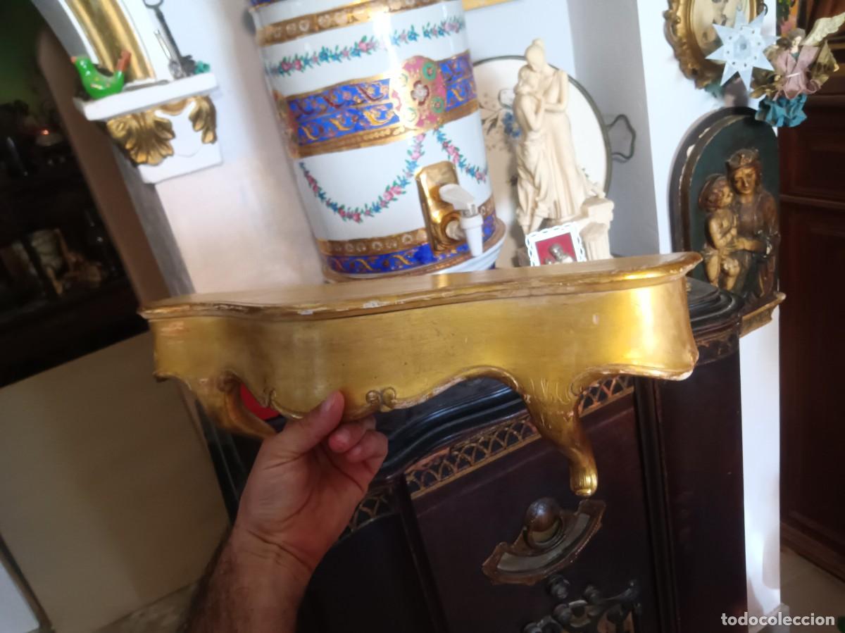 Antig&uuml;edades: Consola dorada antigua - Foto 4