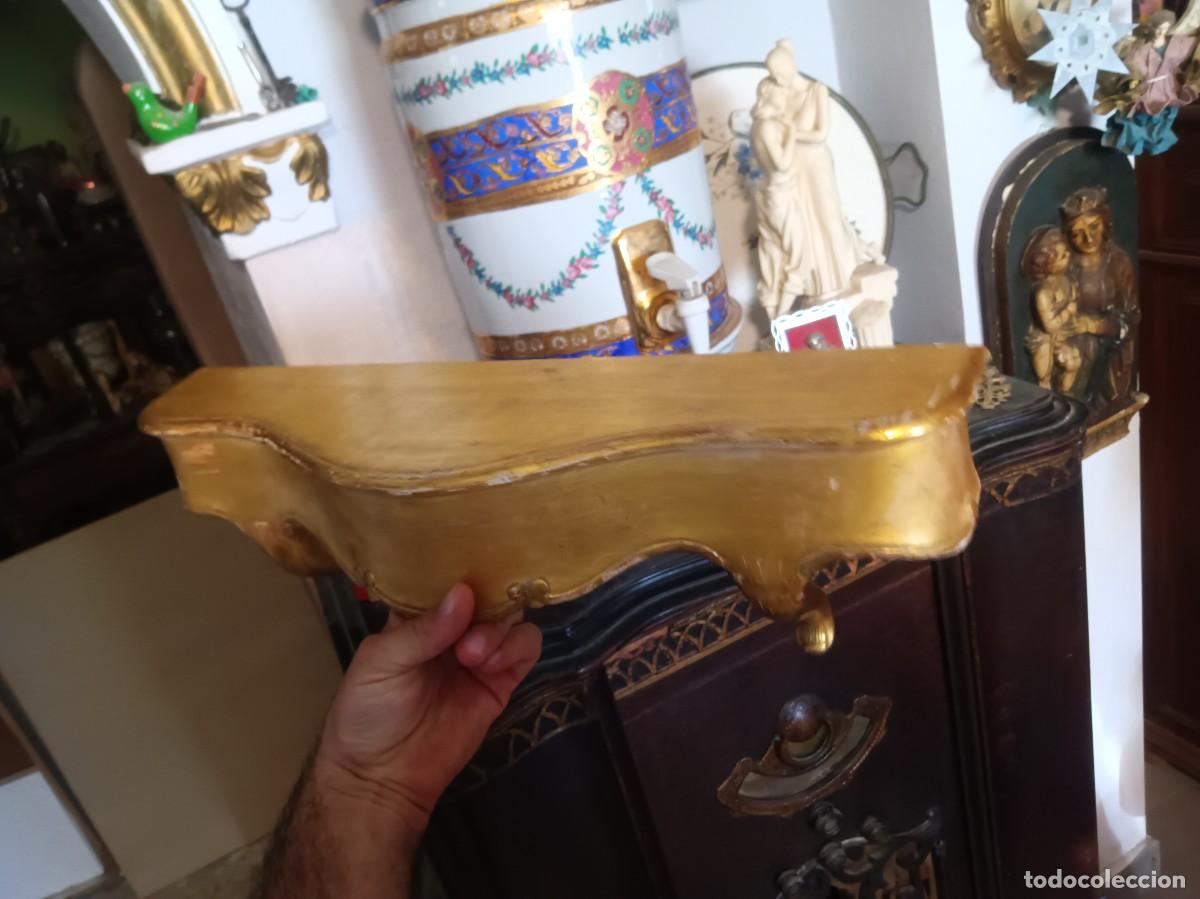 Antig&uuml;edades: Consola dorada antigua - Foto 5