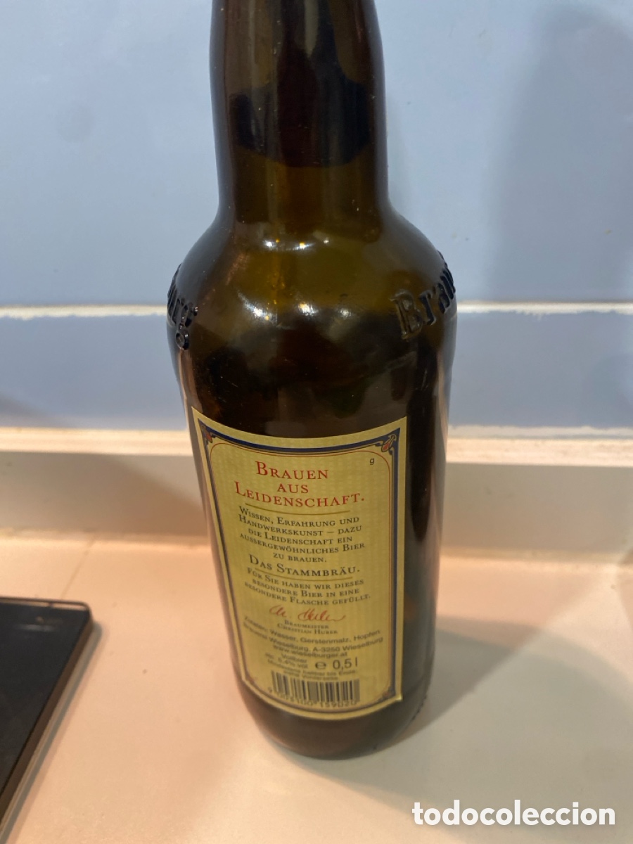 Antig&uuml;edades: Botellin de cervesa Wieselburger Bier - Foto 1