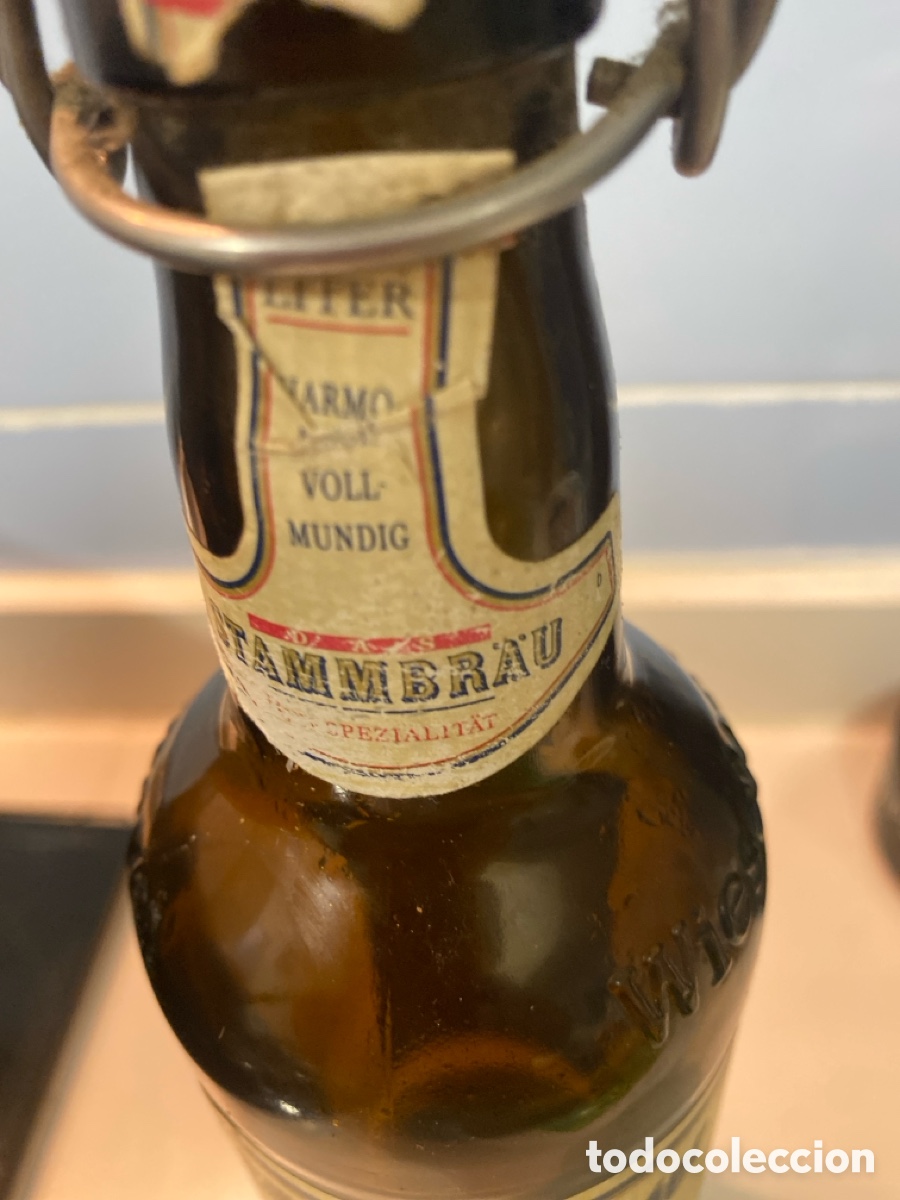 Antig&uuml;edades: Botellin de cervesa Wieselburger Bier - Foto 4