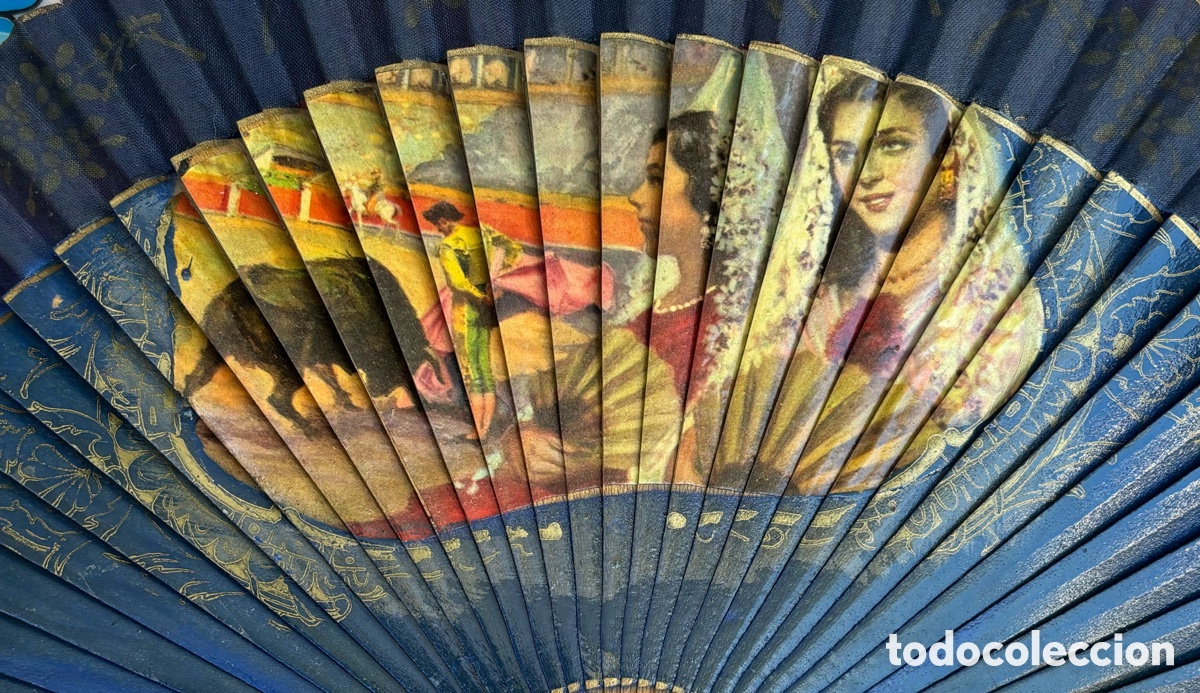 Antig&uuml;edades: ABANICO ANTIGUO EN MADERA - Foto 3