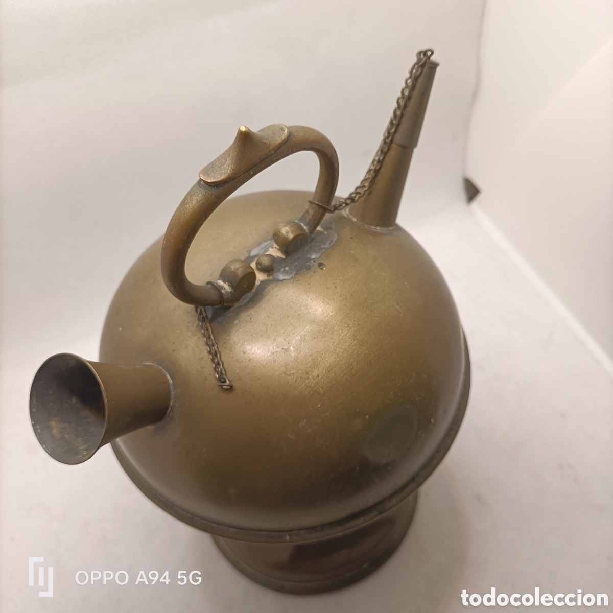 Antig&uuml;edades: Botijo Antiguo en Lat&oacute;n - Foto 3