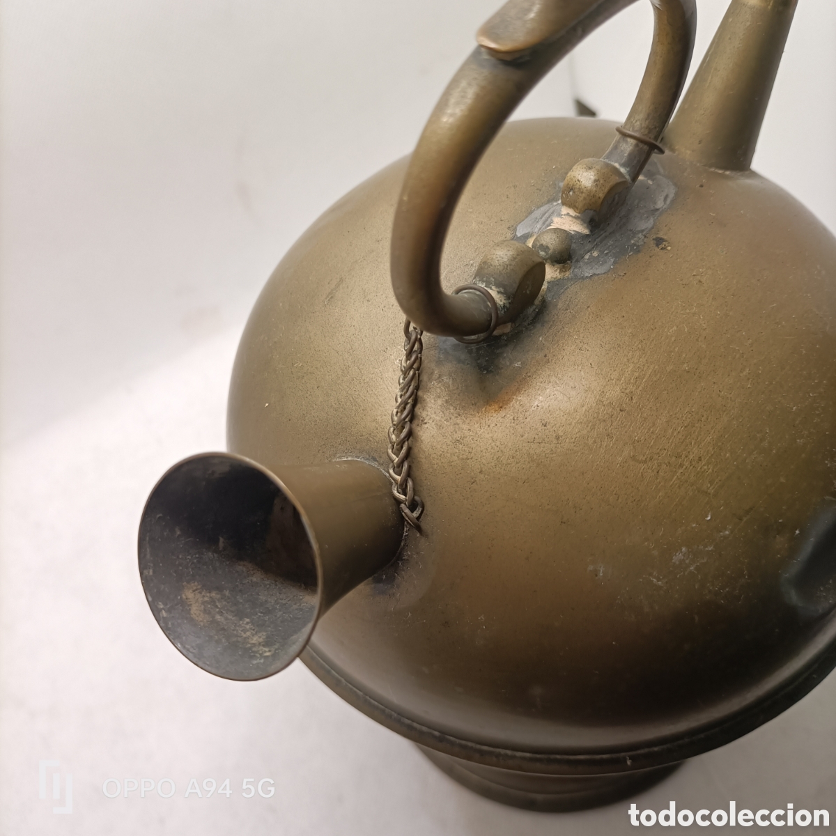 Antig&uuml;edades: Botijo Antiguo en Lat&oacute;n - Foto 6