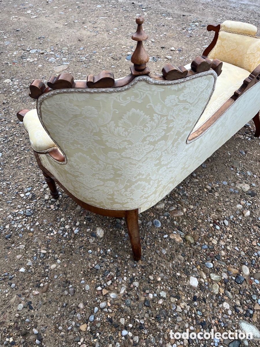 Antig&uuml;edades: TRESILLO O SOFA ISABELINO - Foto 7