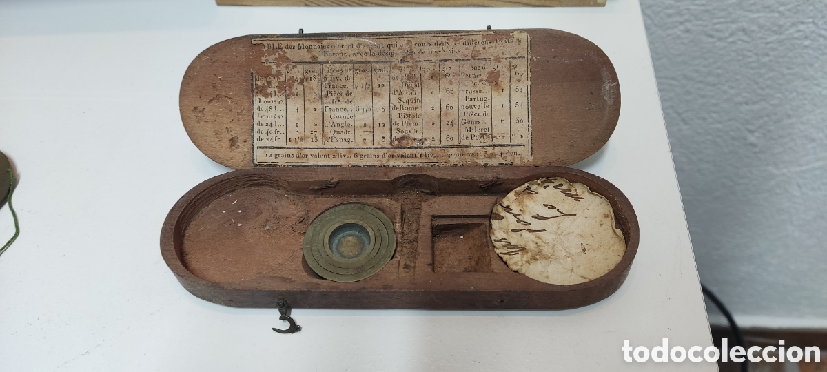 Antig&uuml;edades: Balanza de platero coleccionismo - Foto 2