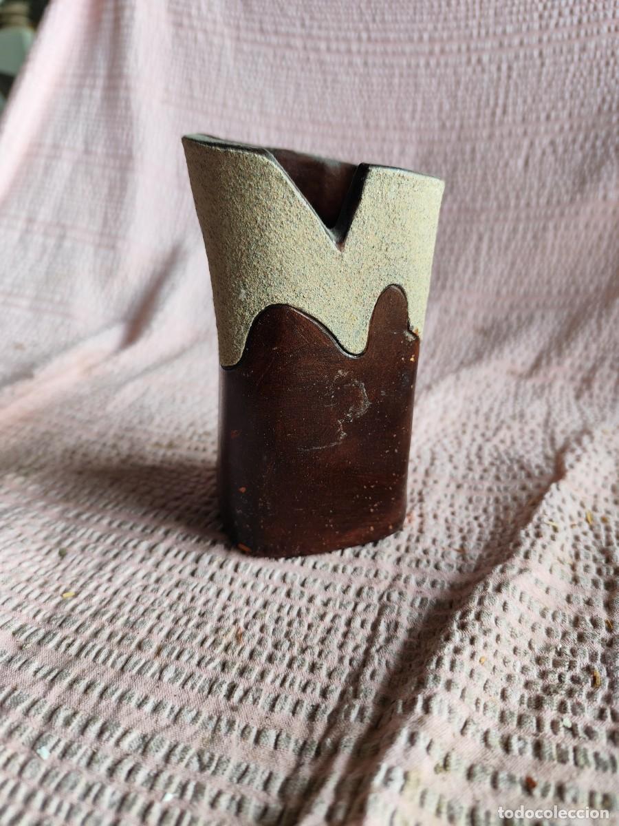 Antig&uuml;edades: JARRON, FLORERO, CERAMICA, 13 CM - Foto 1