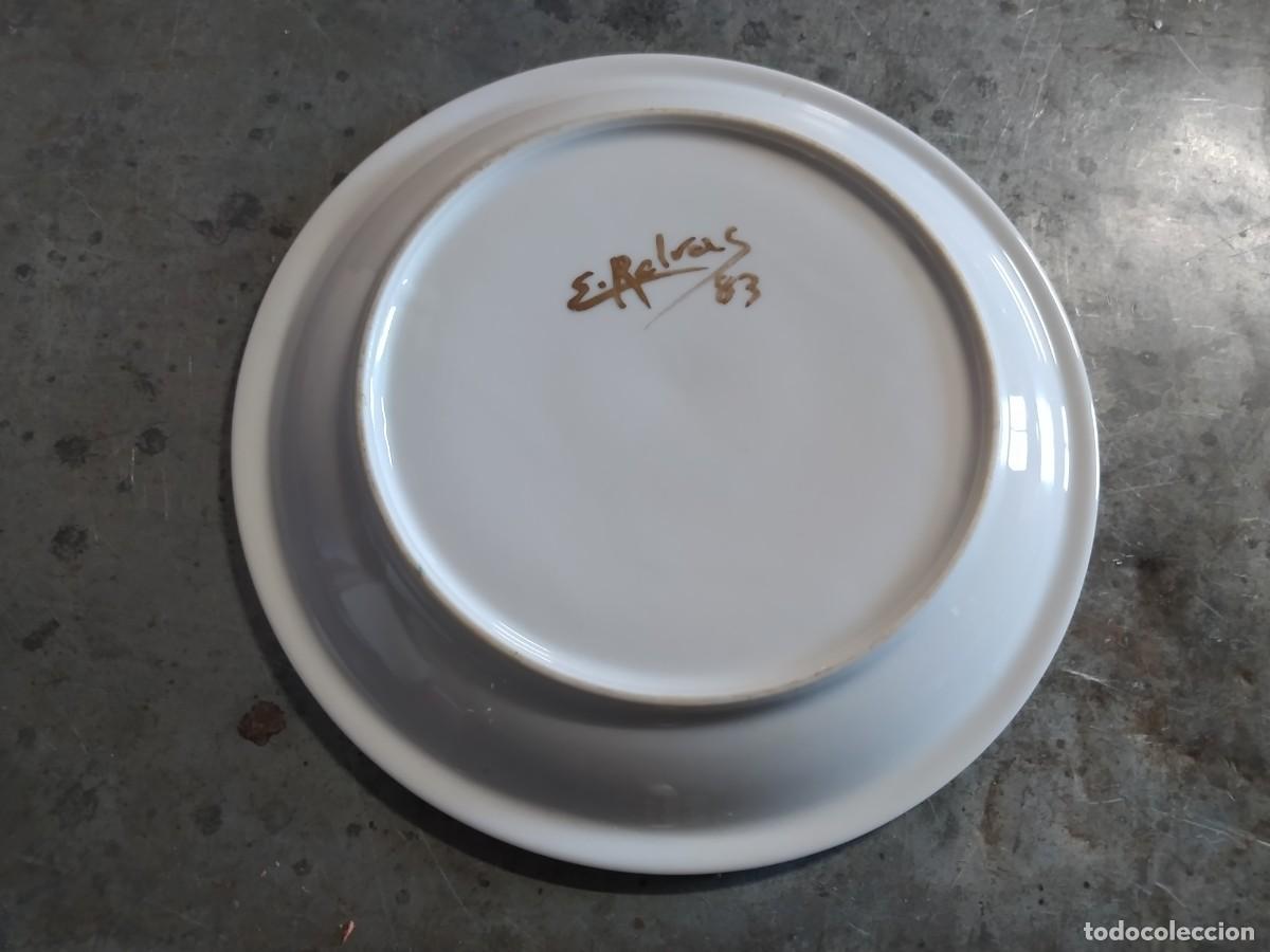 Antig&uuml;edades: Plato de cer&aacute;mica, verder&oacute;n, 19cm - Foto 2