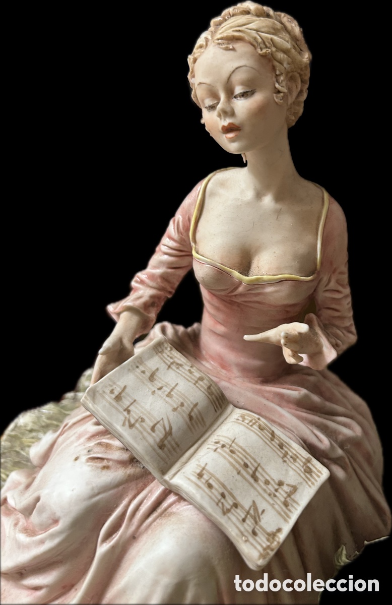 Antig&uuml;edades: Capodimonte. Escena de dos figuras ,rom&aacute;ntica - Foto 2
