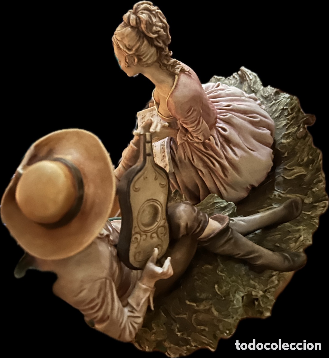 Antig&uuml;edades: Capodimonte. Escena de dos figuras ,rom&aacute;ntica - Foto 6
