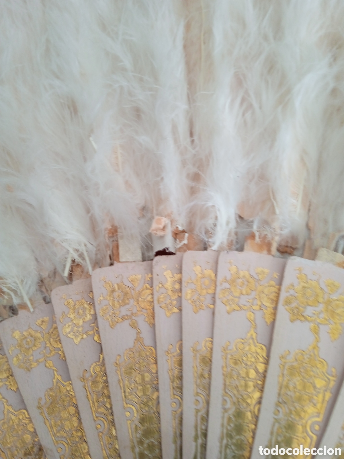 Antig&uuml;edades: Bonito Abanico de plumas para restaurar - Foto 4