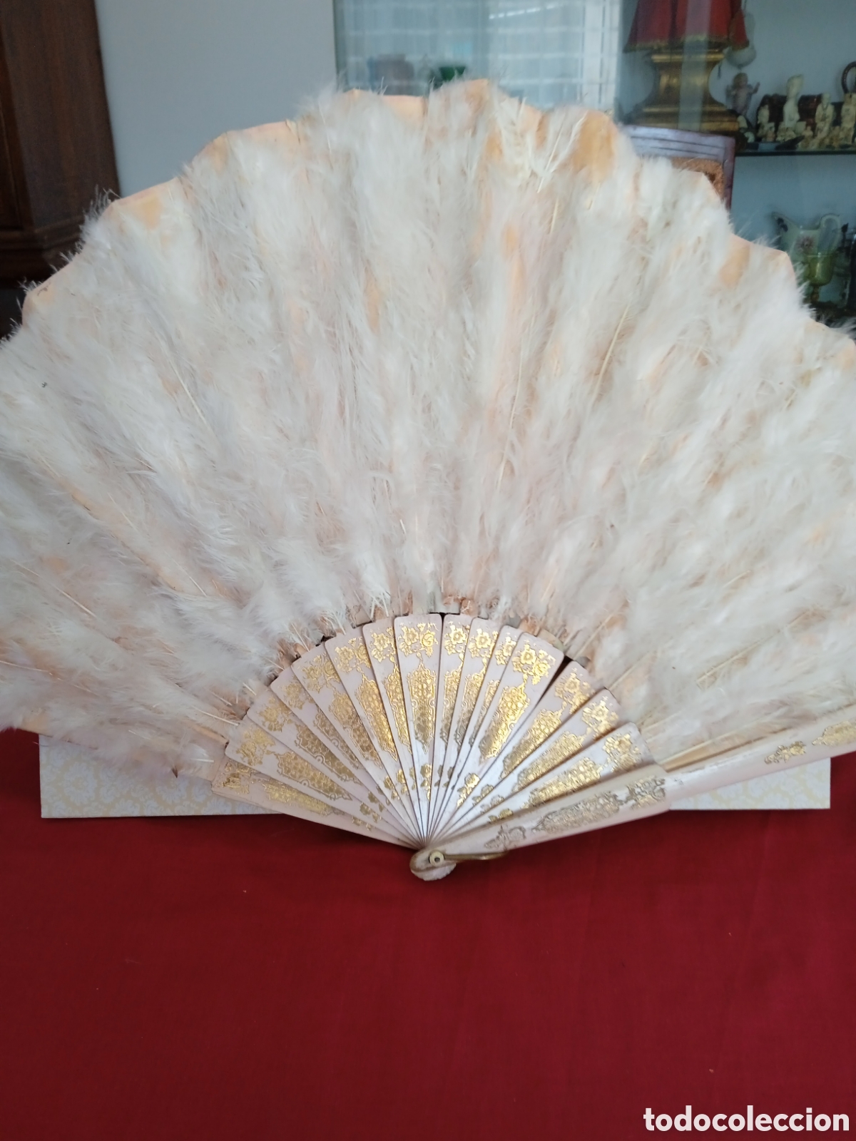 Antig&uuml;edades: Bonito Abanico de plumas para restaurar - Foto 1