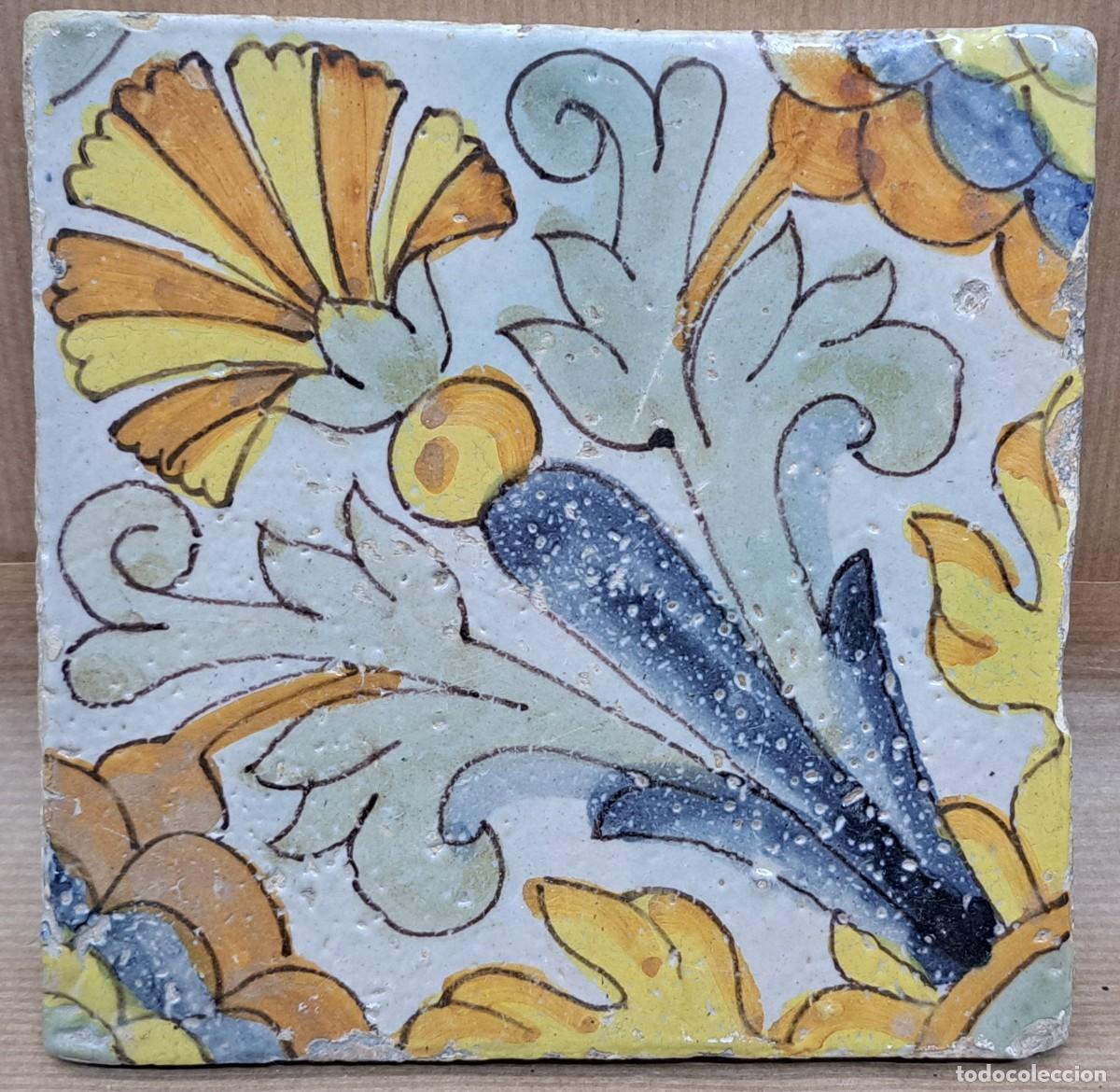 Antig&uuml;edades: Azulejo catal&aacute;n del siglo XVIII - Foto 1