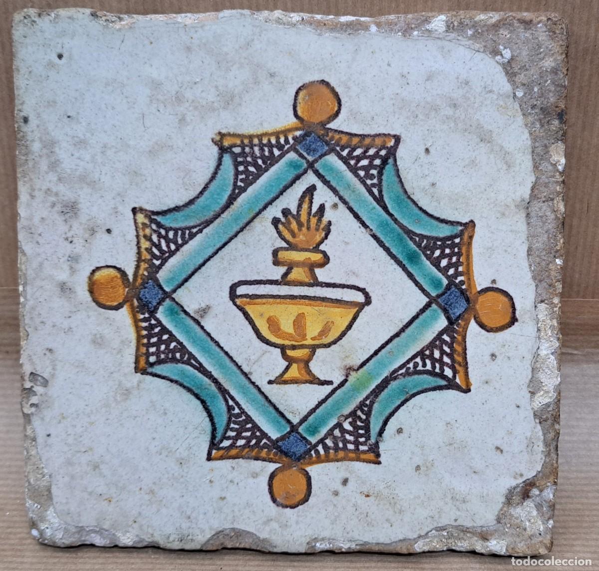 Antig&uuml;edades: Azulejo catal&aacute;n del siglo XVIII - Foto 2