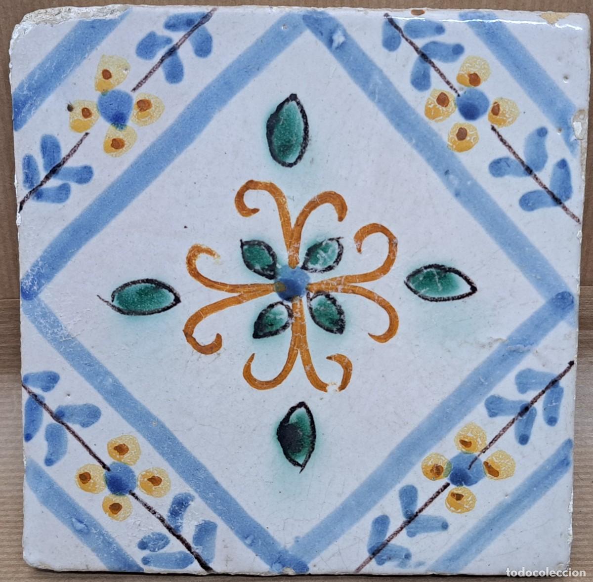 Antig&uuml;edades: Azulejo catal&aacute;n del siglo XIX - Foto 2