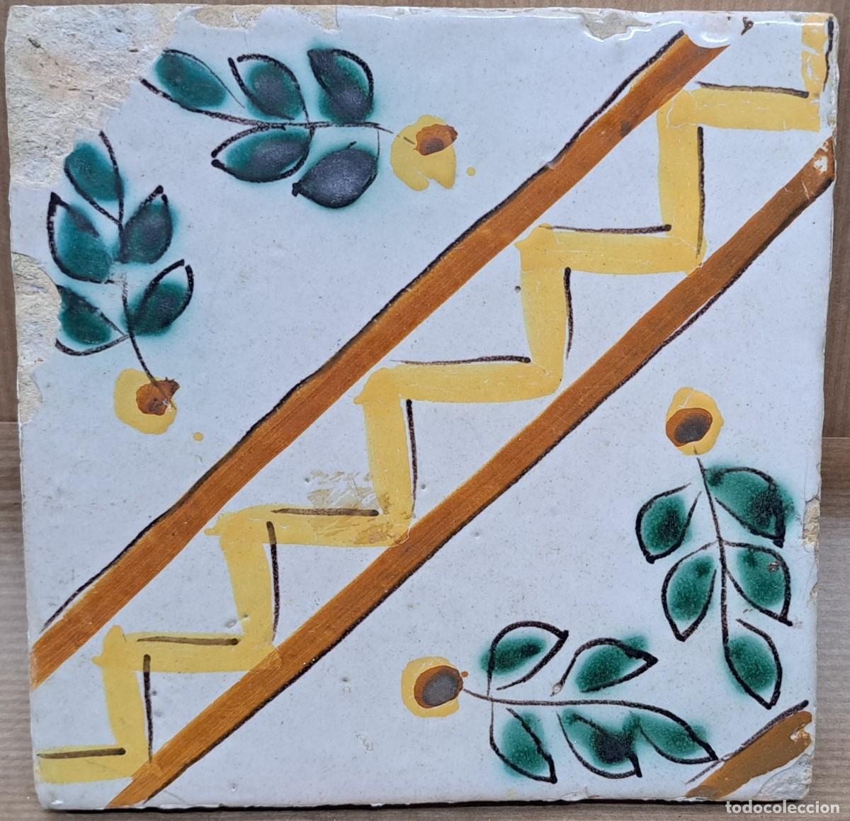 Antig&uuml;edades: Azulejo catal&aacute;n del siglo XIX - Foto 2