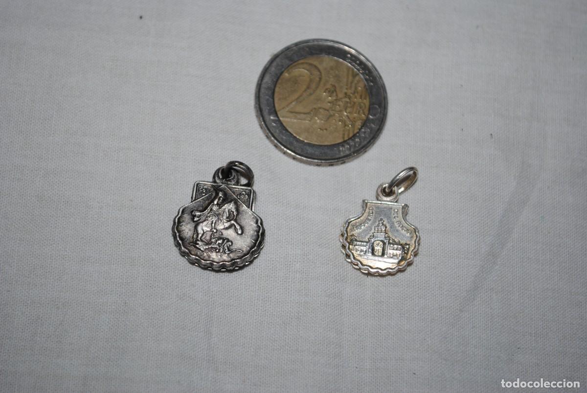 Antig&uuml;edades: LOTE DE DOS MEDALLAS TIPO CONCHA - Foto 1