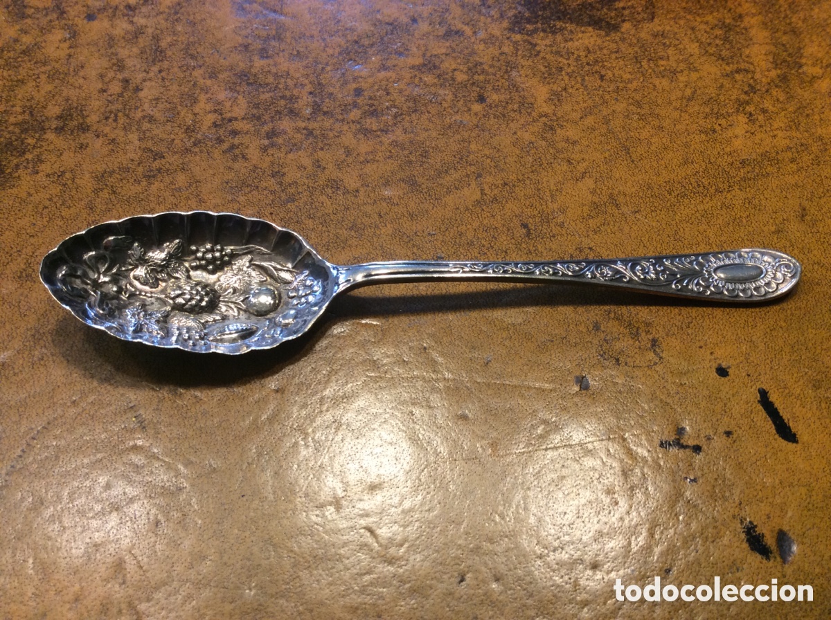 Antig&uuml;edades: Cuchara plata de ley victoriana - Foto 1