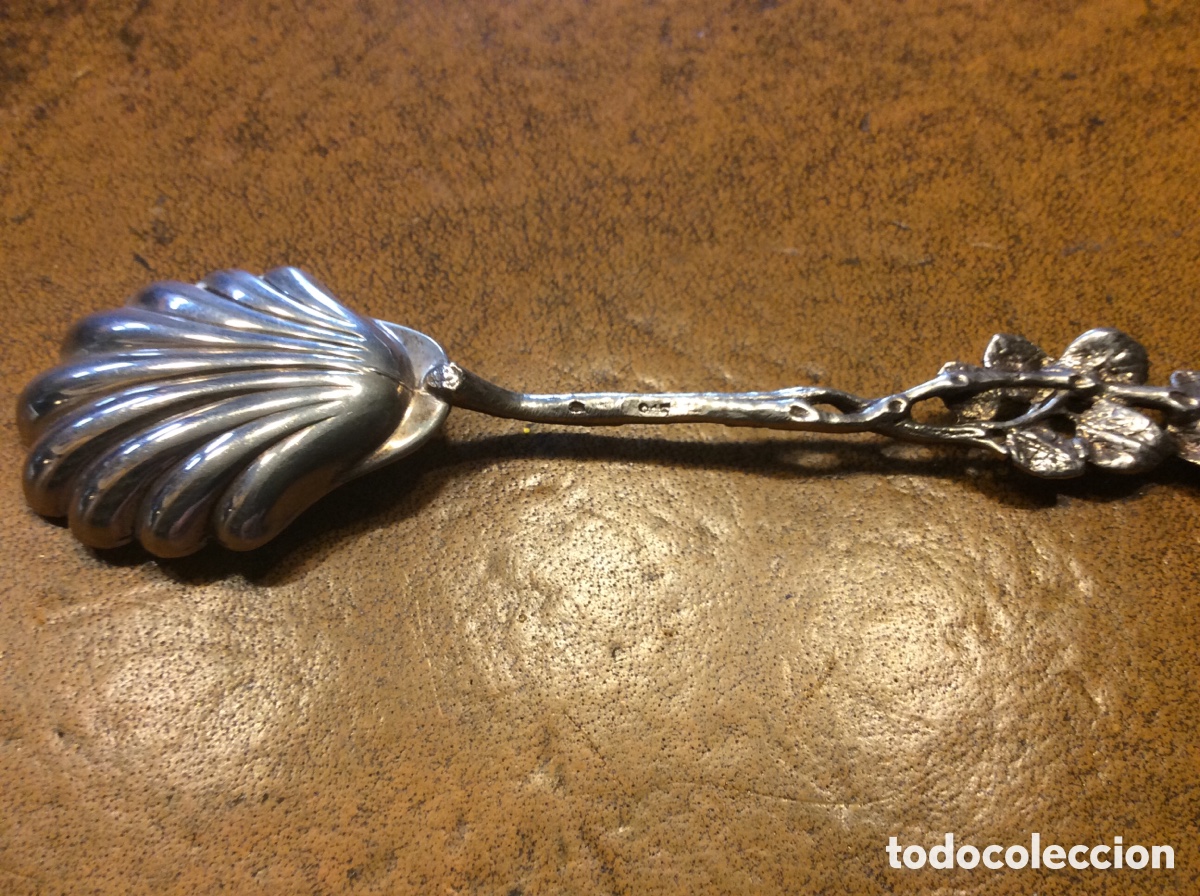 Antig&uuml;edades: Cucharilla de plata de ley inglesa - Foto 2
