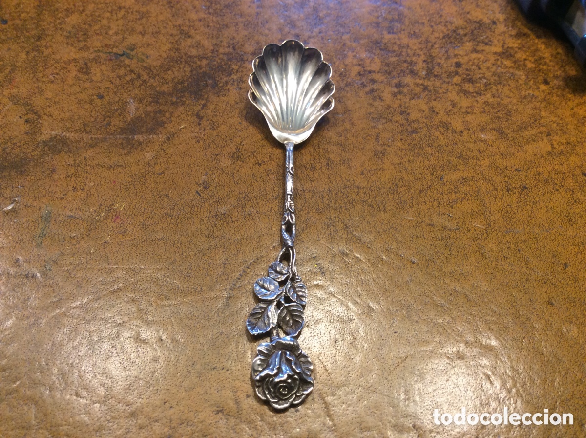 Antig&uuml;edades: Cucharilla de plata de ley inglesa - Foto 1